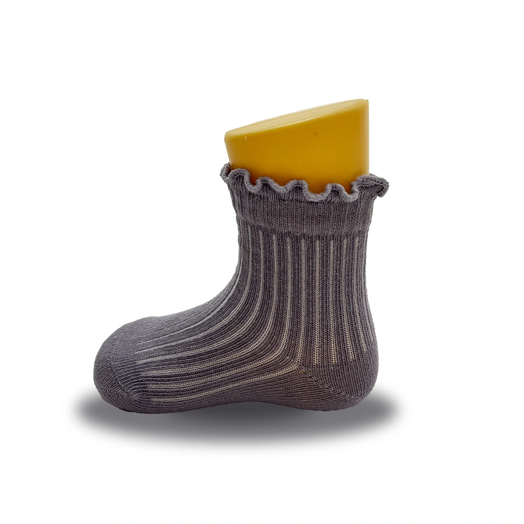 Chaussettes tricotées respirantes personnalisables pour bébé et tout-petit, design à volants confortables pour l&39;été &lt;000000&gt; Printemps HYC-075 1