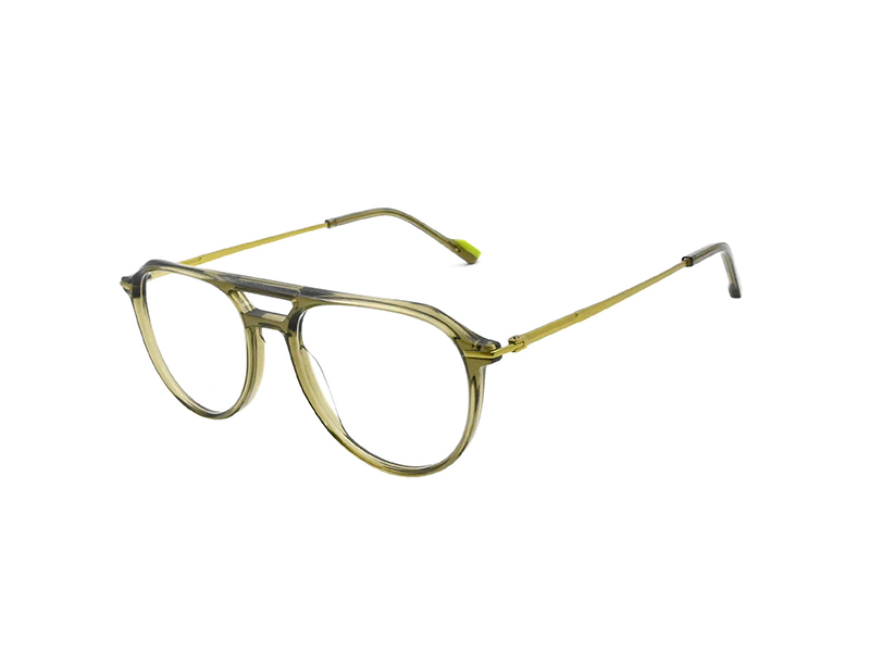 Schnelles Wunder Ultra-leichter optischer Rahmen für Männer-Titan & Acetat-Doppelbrückendesign P-Ra90219 5
