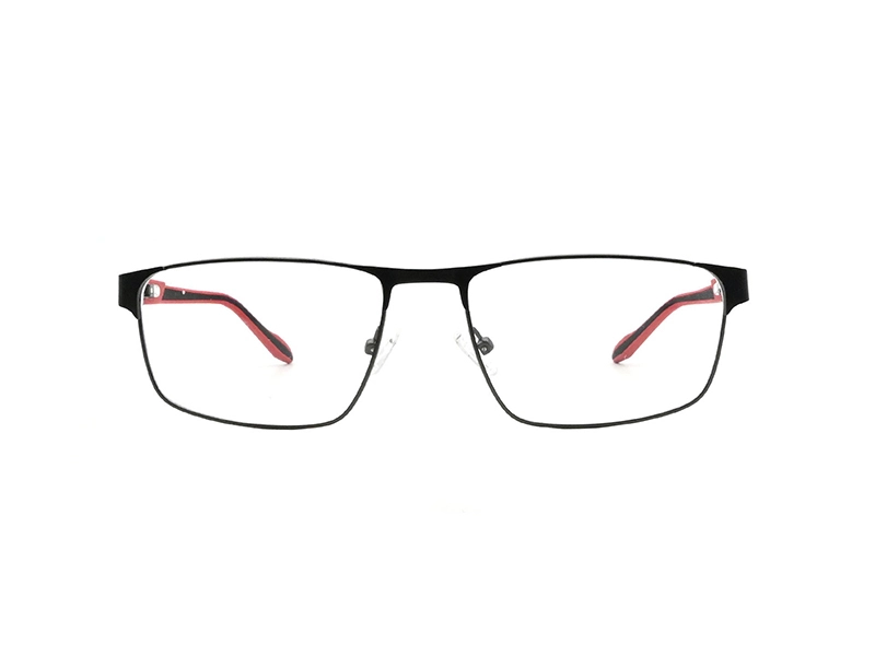 QUICK WONDER Men's 3D Silicone TemplesMetal Optical Frame – Sport-Inspired P-RM40065 1
