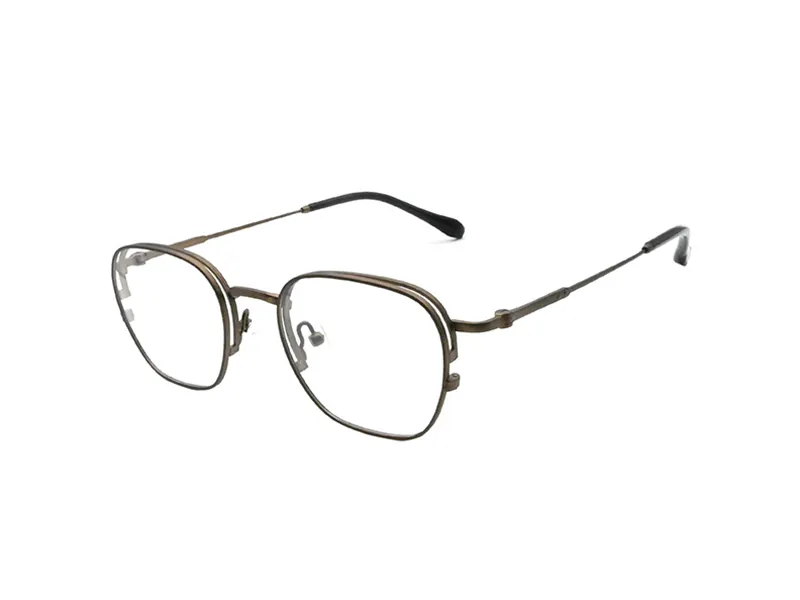 Best Titanium Glasses Frames Tech+ / Japanese-Inspired / Asymmetric / Dual Circle Wire Design by Quick Wonder 2