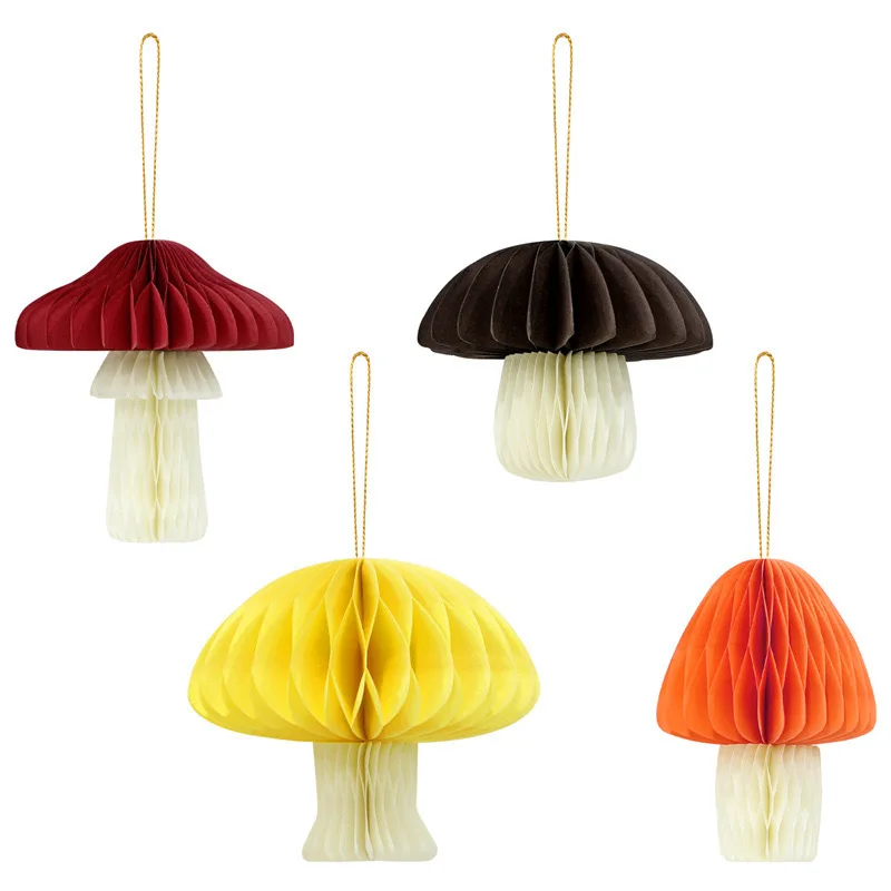 Luci magiche palline a nido d'ape a forma di funghi per feste pasquali e festività 1