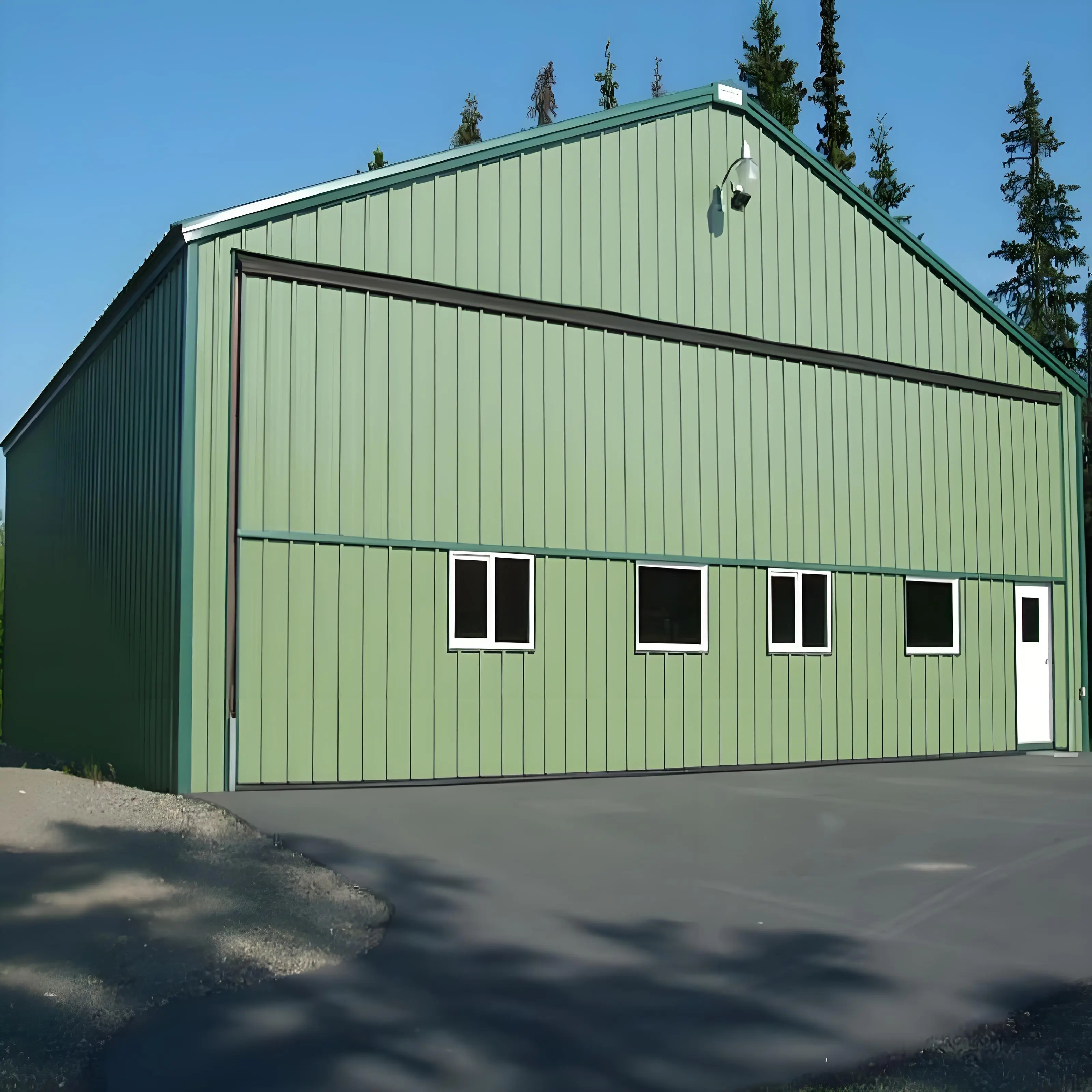 Customized Prefabricated Light Steel Structure Shed Warehouse Workshop Building 1