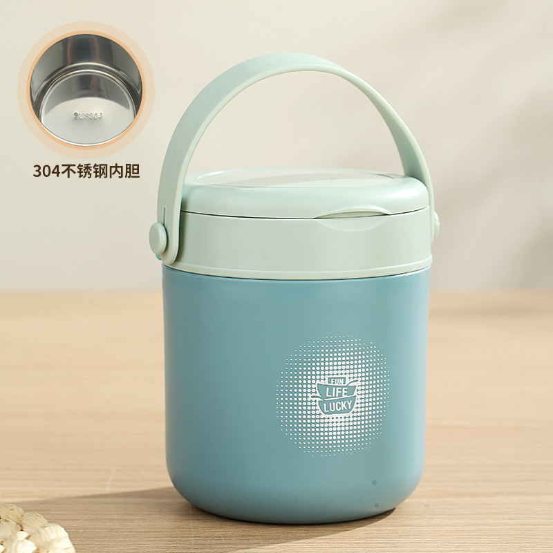 INS Japanese 304 Stainless Steel/PP Soup Cup, Portable Breakfast Cup for Students and Office Workers 9