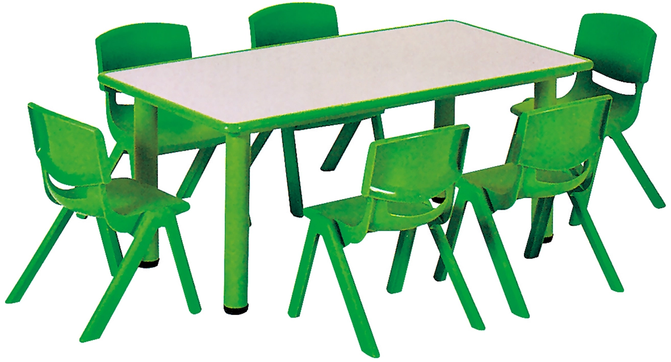 Kindergarten Kid's Dining Table And Chair Study Table 1