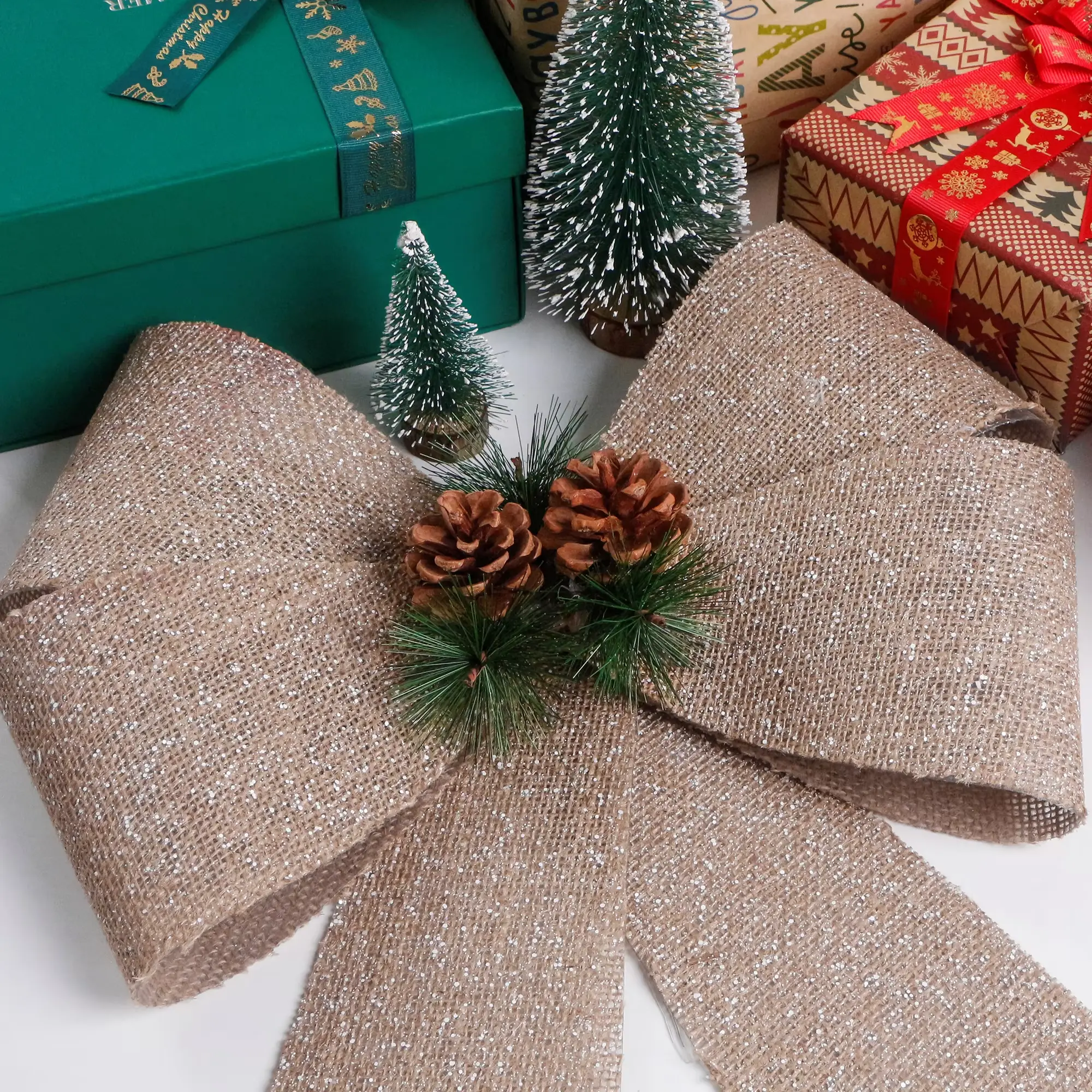 MSD Bow Outdoor Christmas Ribbon Outdoor Christmas Ribbon Supplier 5