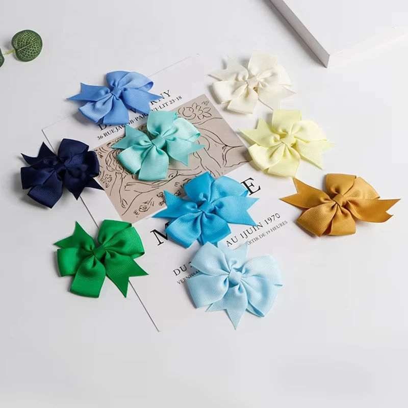 MSD Handmade Grosgrain Hair Ribbon Bow With Clip Hairpin on Back for Girl Accessories 1