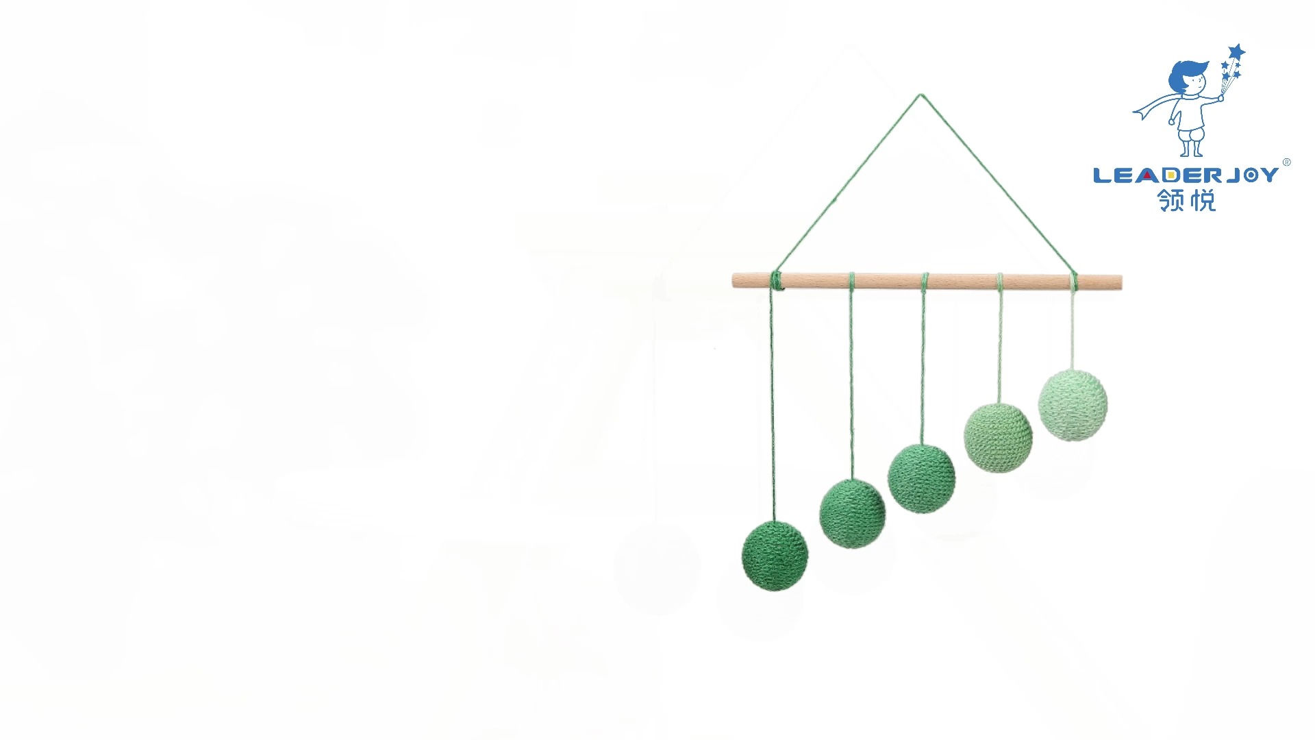 Leaderjoy Montessori Visual Mobile - Green Lradient (0-3y)