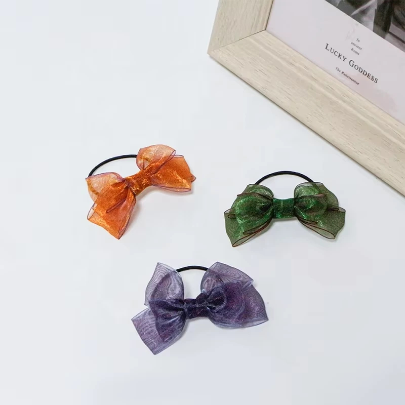 MSD Bottle Ribbon Bow Decoration Customize Size Beautiful and Practical Organza Ribbon With Loop 1