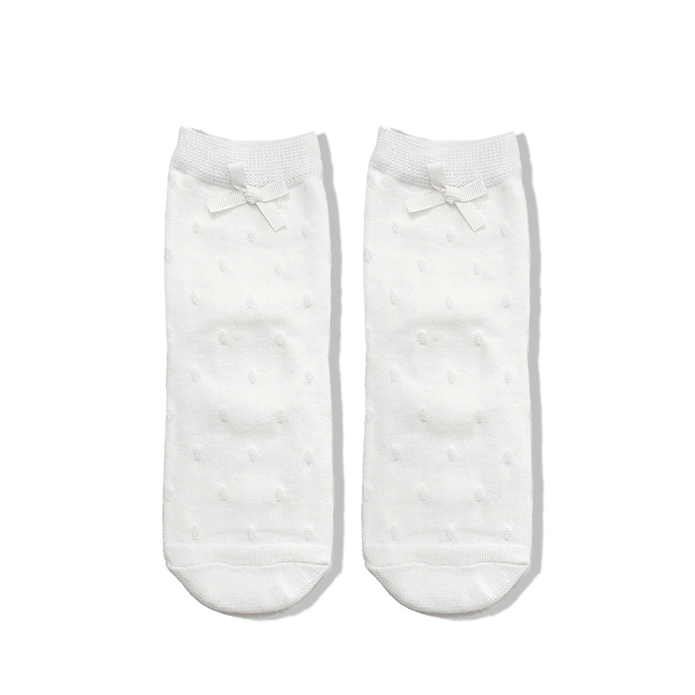 Custom Designed Breathable Bow Knitting Socks for Girls Cute Summer Dress Accessory-Toddler Size HYC-084 1