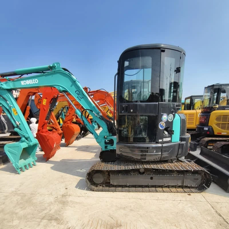 Pelle sur chenilles d&39;occasion KOBELCO SK55SR 2018, 5,5 tonnes, à Shanghai 1