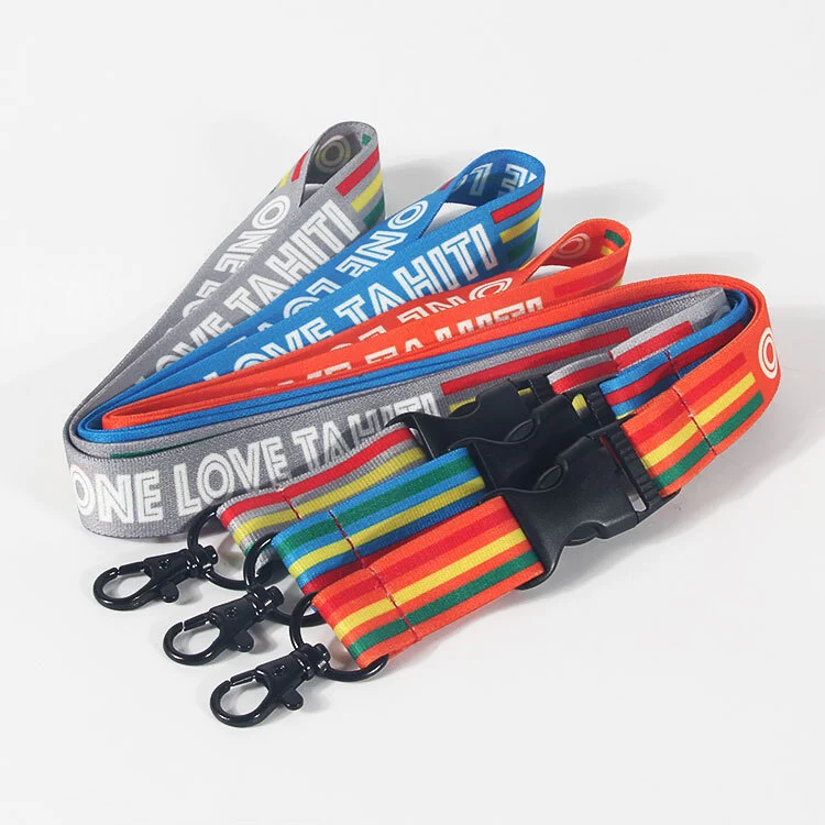 Lanyard fabrikant aangepaste thermische overdracht afdrukken lang lanyard 1