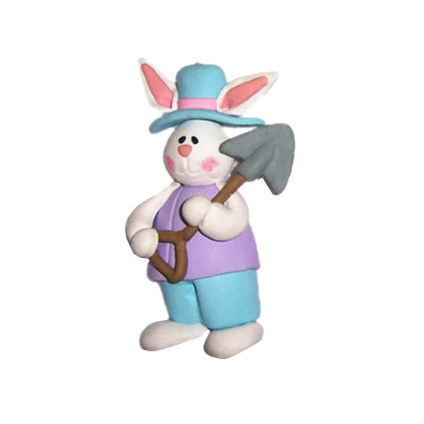 Magic Lights Male Rabbit Polymer Clay Cake Topper Picks 1