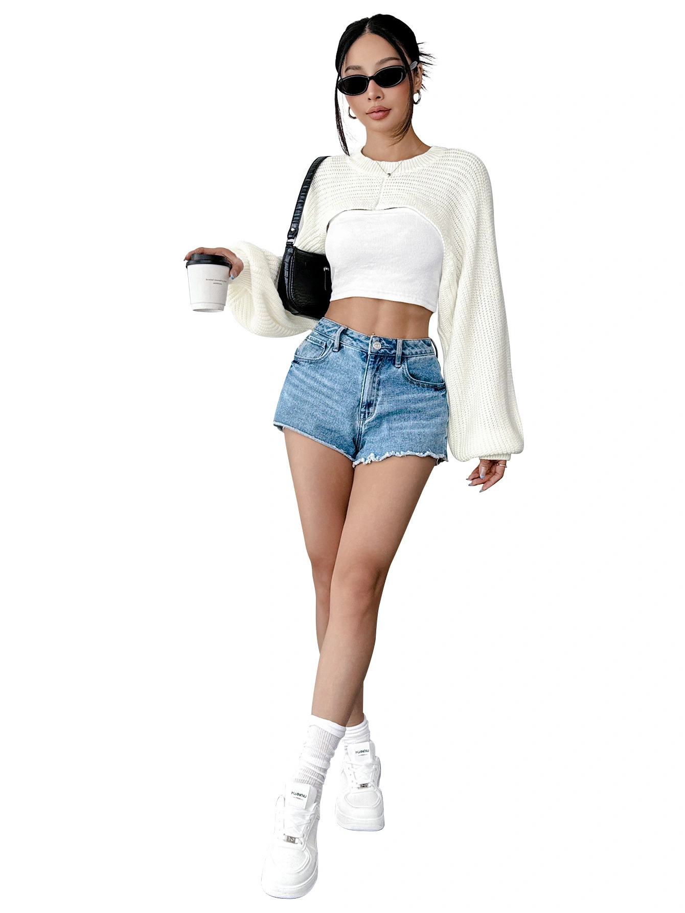 Ventilateur Flo Pull en tricot féminin Pullor rond du cou rond des concepts de manches longues printemps et automne élégant haut décontracté 1
