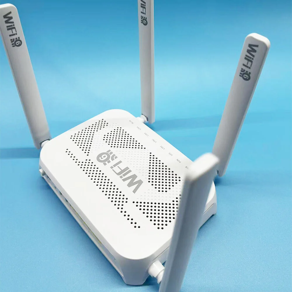 WIFI6 ONT ONU Fiber Optic Equipment With 4GE+1TEL+USB Dual Band Optical GPON WIFI6 XPON F6610M F6600P 1