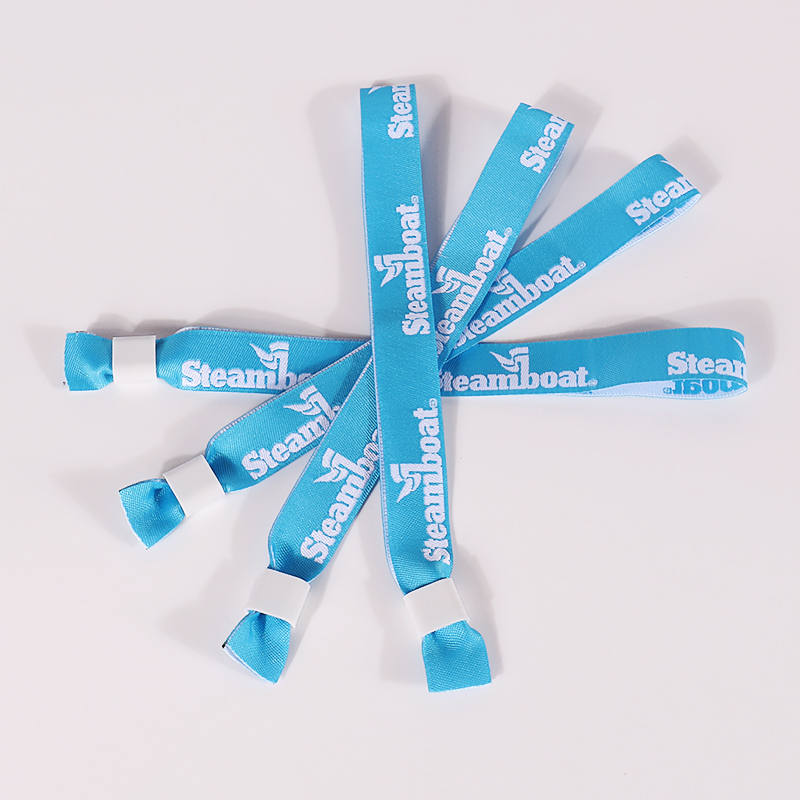 Gelang Band Polyester Wrist Custom Wristband Fabric Wristband dengan Penutup Kunci 10