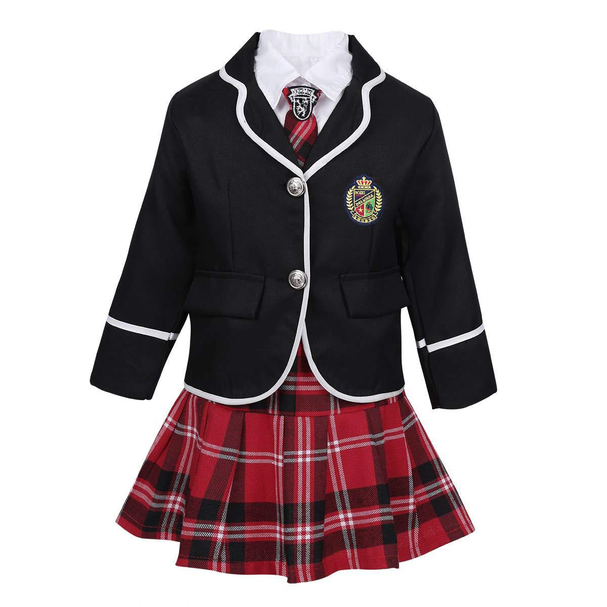 British Style Custom Kids and Teens School Uniforms Coat Shirt Tie 1