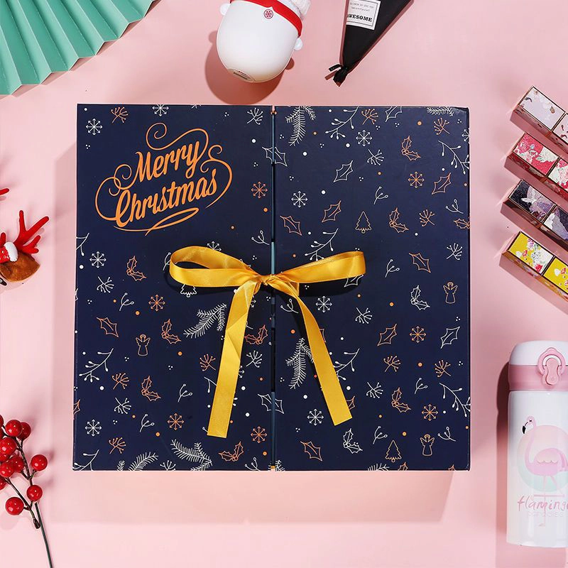Caja de regalo del calendario navideño