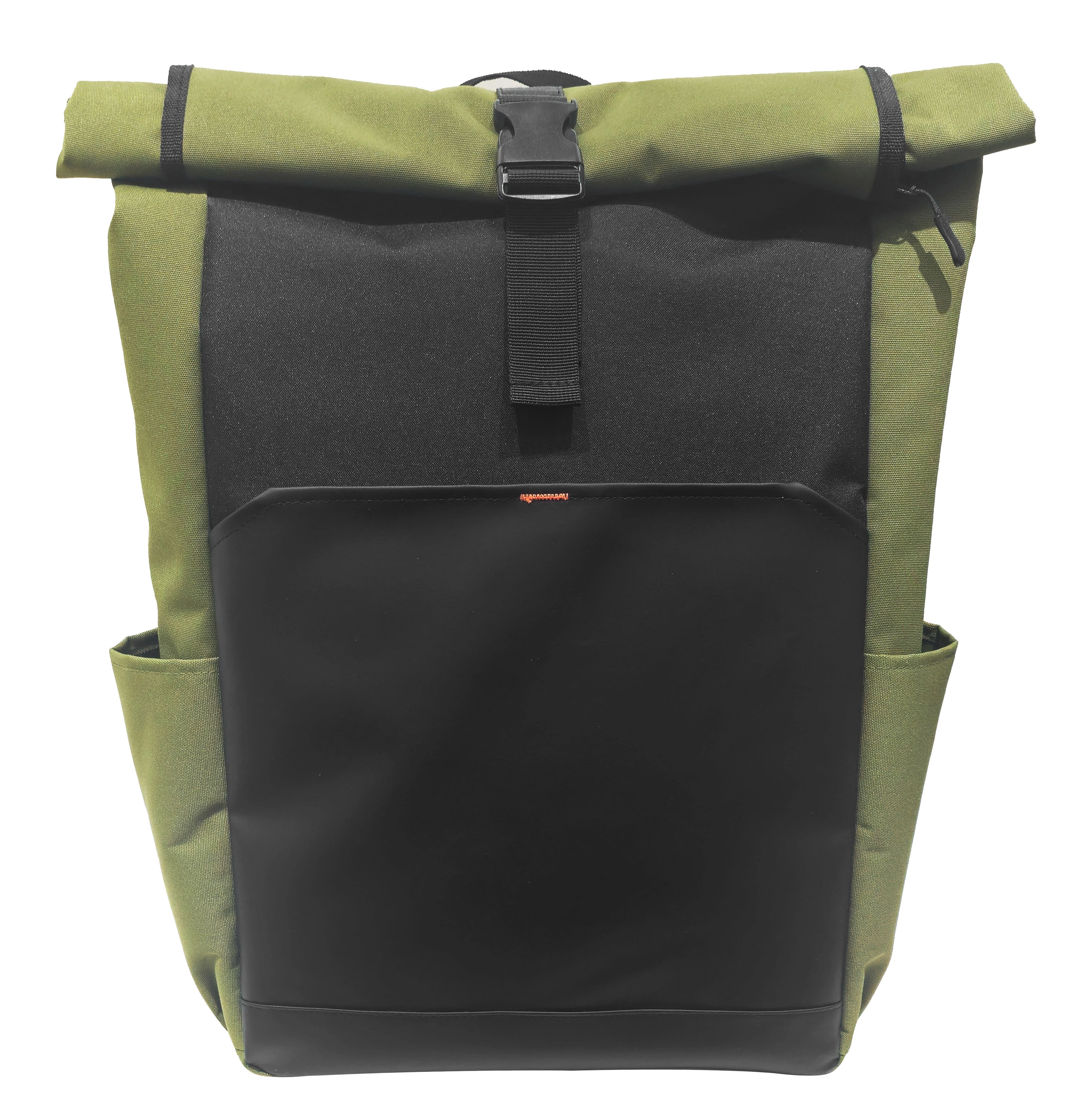 Roll Top Cooler Backpack for Camping & plage, rangement chaud / froid isolé, poches latérales, ouvre-bouteille, fermeture à glissière & Fermeture de boucle 1