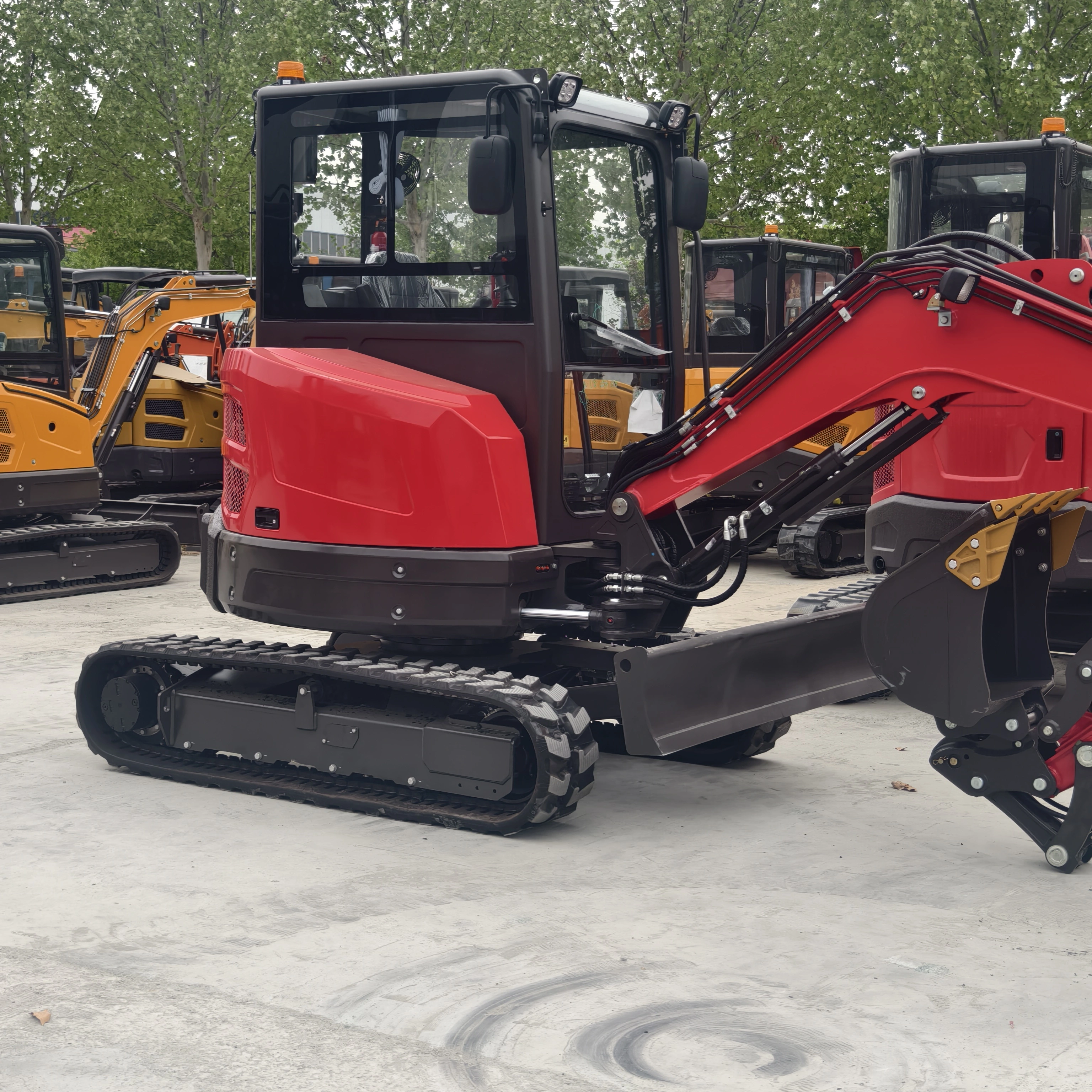 El Mini Excavator chino de alto rendimiento 3.5ton 4 toneladas de motor Kubota aprobado con Euro5/EPA 1