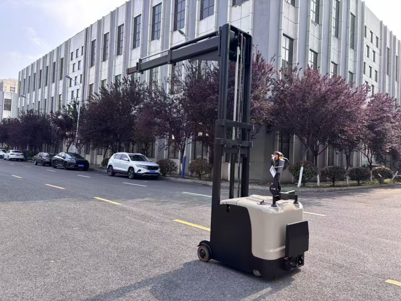 New 200 kg Lifting Capacity 3000 mm Lifting Height Non-Standard Boom Telescopic Stacker Restaurant Manufacturing Plant Home Use 6