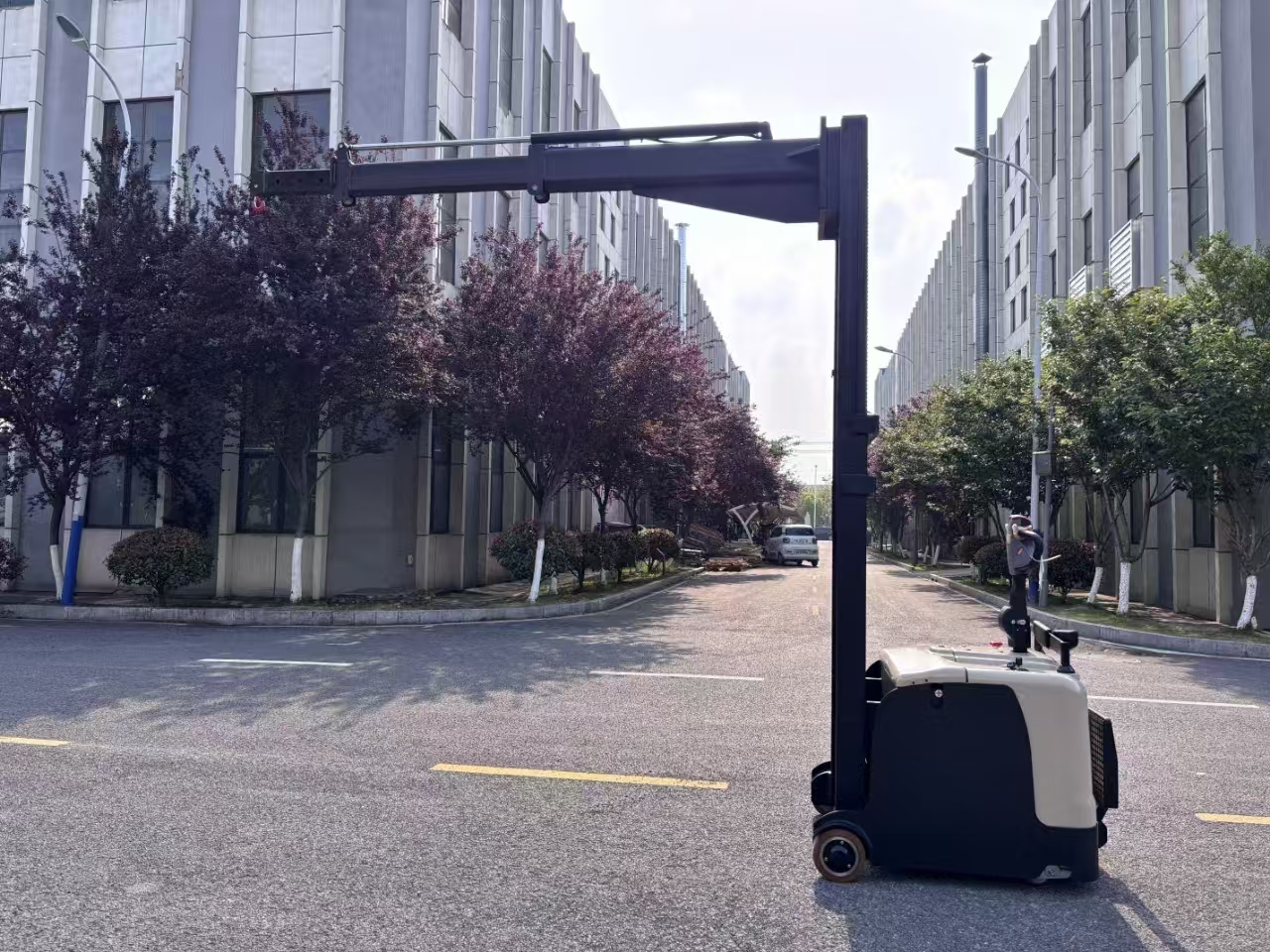 New 200 kg Lifting Capacity 3000 mm Lifting Height Non-Standard Boom Telescopic Stacker Restaurant Manufacturing Plant Home Use 5