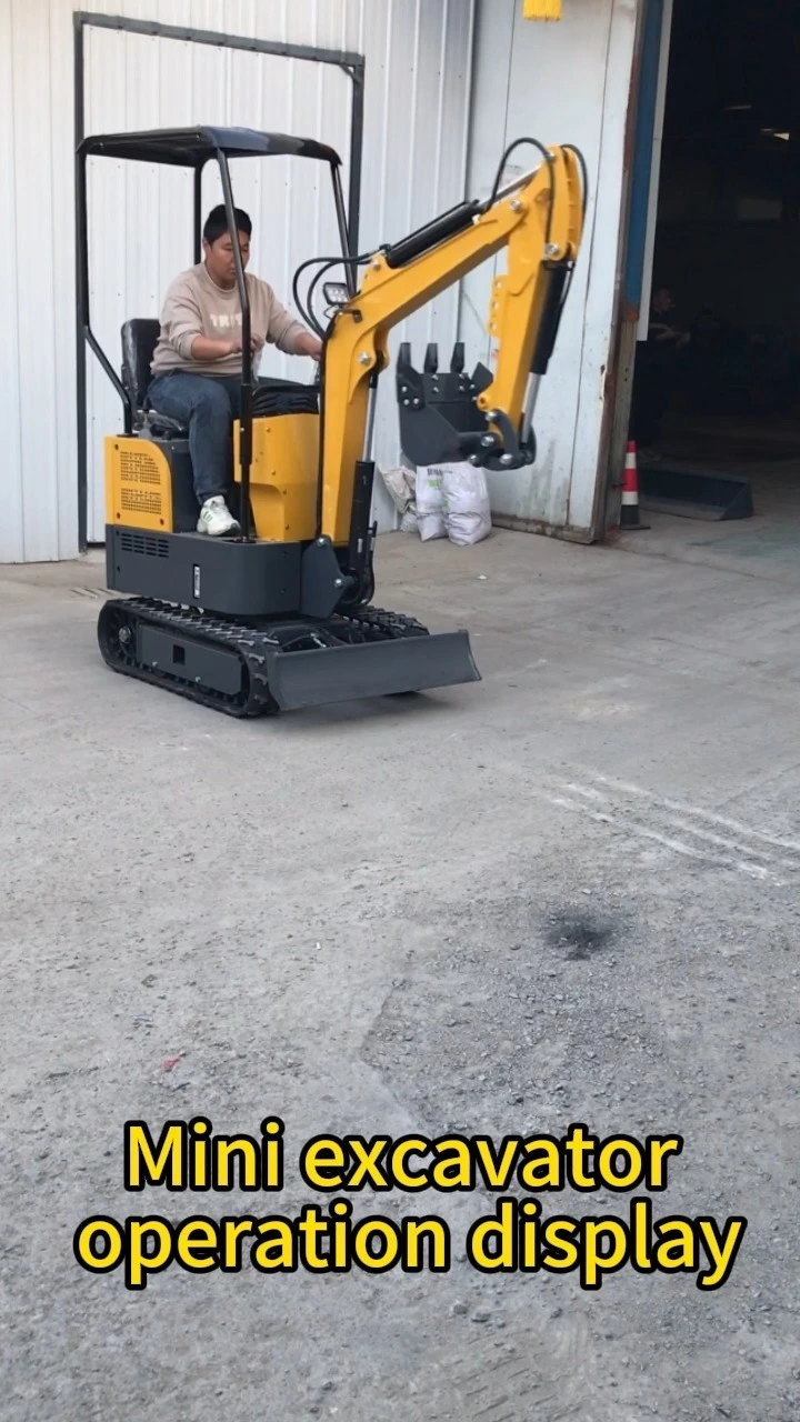 The  Cheaper 1 ton mini excavator hydraulic control engine approved Euro5 EPA 1