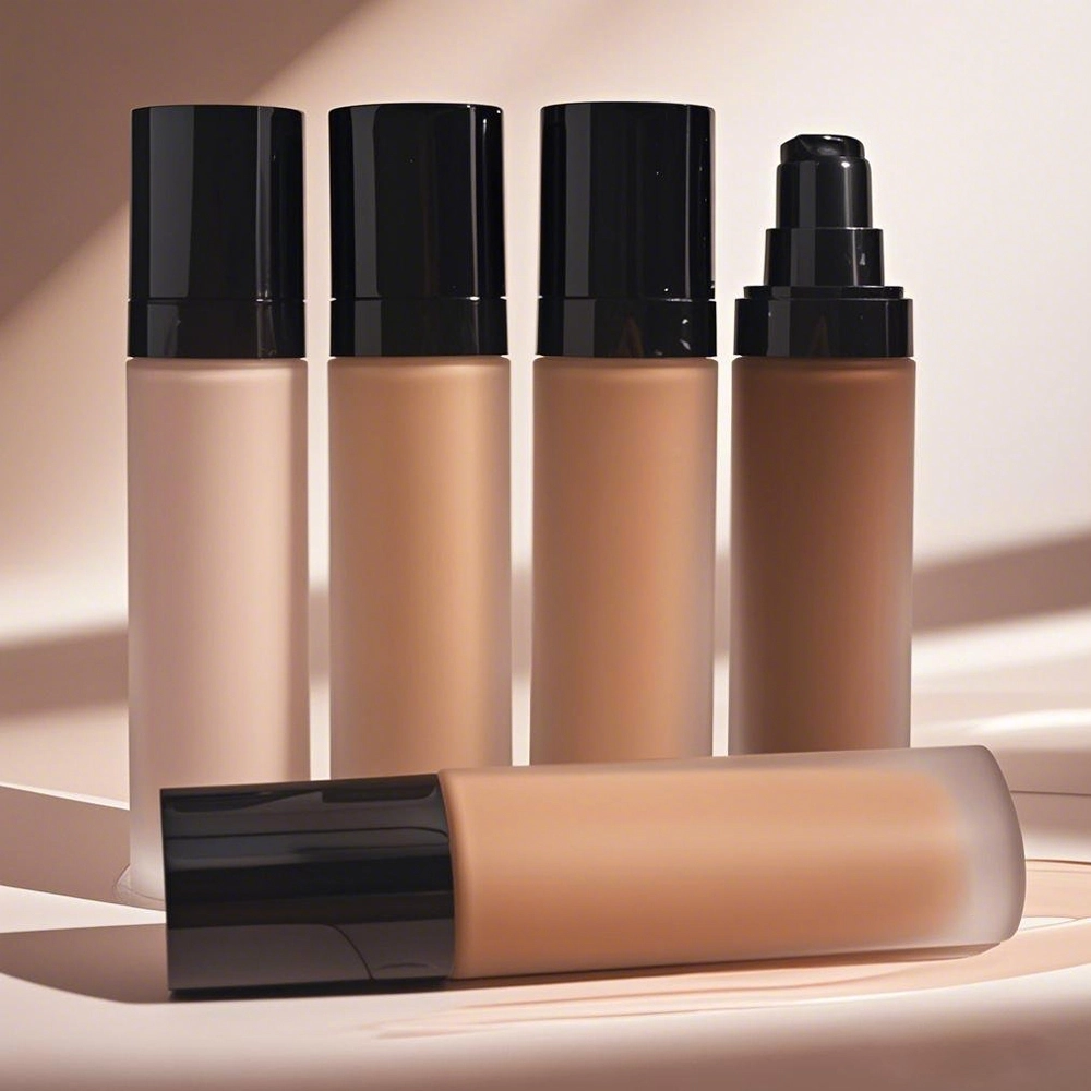 black style , matte finish, cruelty-free, 18 hours, waterproof, sunscreen, long-wear, medium to full coverage, natural radiance foundation 1