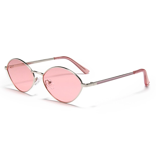 YJ370 Nuevo marco de metal de moda Gafas Sol Personalidad dulce Cool Cool UV400 Gafas de sol para mujeres Pedido de diseño de viajes 1