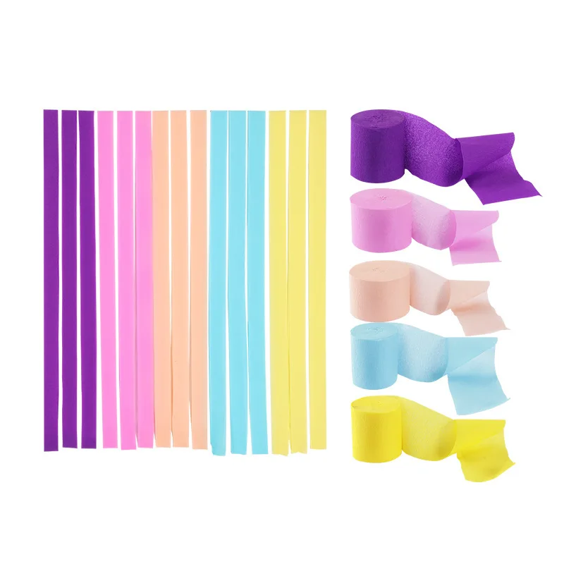 Magic Lights Buntes Crêpe Papierlager für DIY -Geschenk bunte Papier Blume Geburtstag Hochzeitsurlaub Party Dekorationen 1