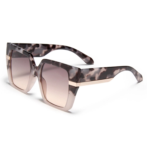 S32443 Hot Selling Big Square Frame Lens High Quality Logo Fashionable Women's New Wave Sunglasses From China Design Your Own Sunglasses 1