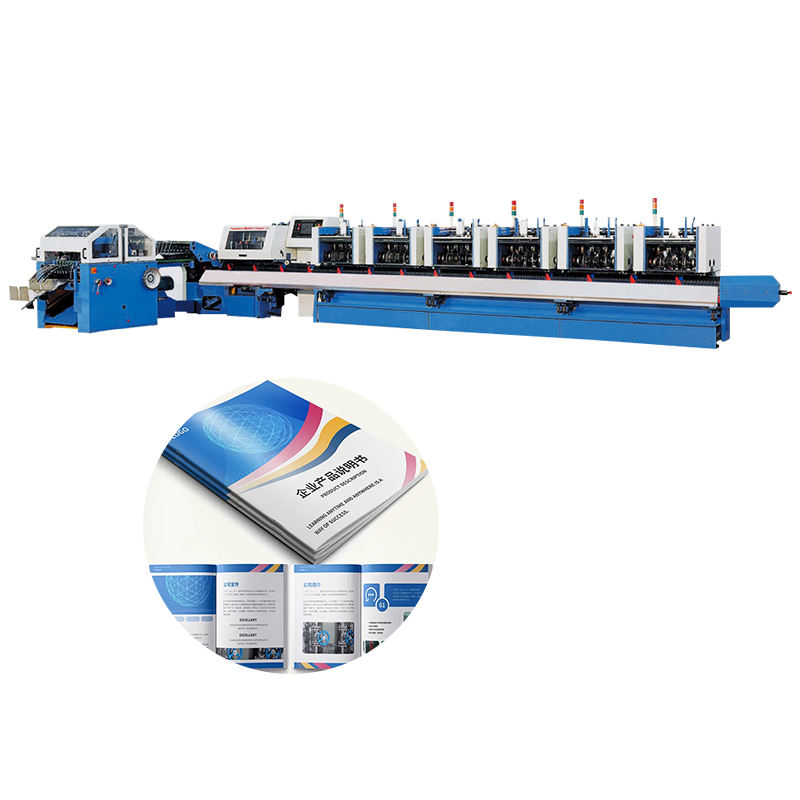 Fully Automatic A3 Booklets Brochure Stitcher Saddle Stitching Binding ...