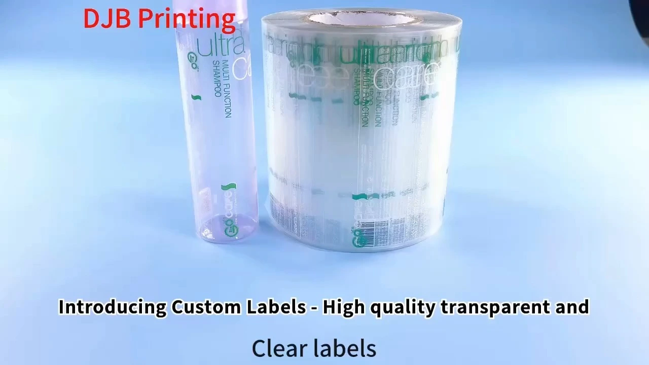 Etiquetas de champú personalizadas con BoPP transparente de base de mascotas, impresión UV y etiqueta personalizada de barnishing mate para botella de champú etiqueta adhesiva personalizada 1