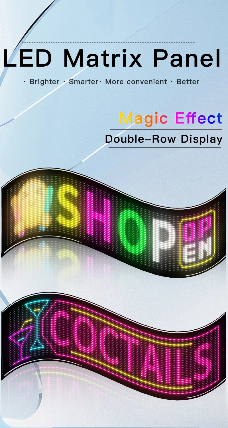 Our LED matrix storefront screens are newly launched! 1