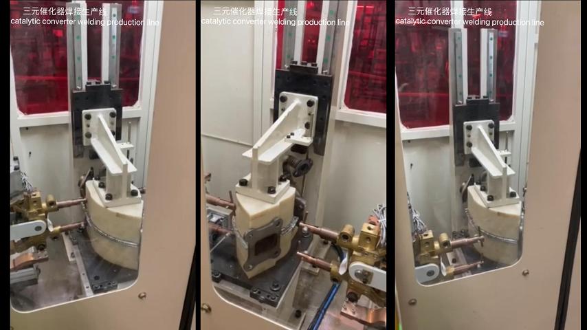 Welding equipment and production line for automobile exhaust muffler  system 4