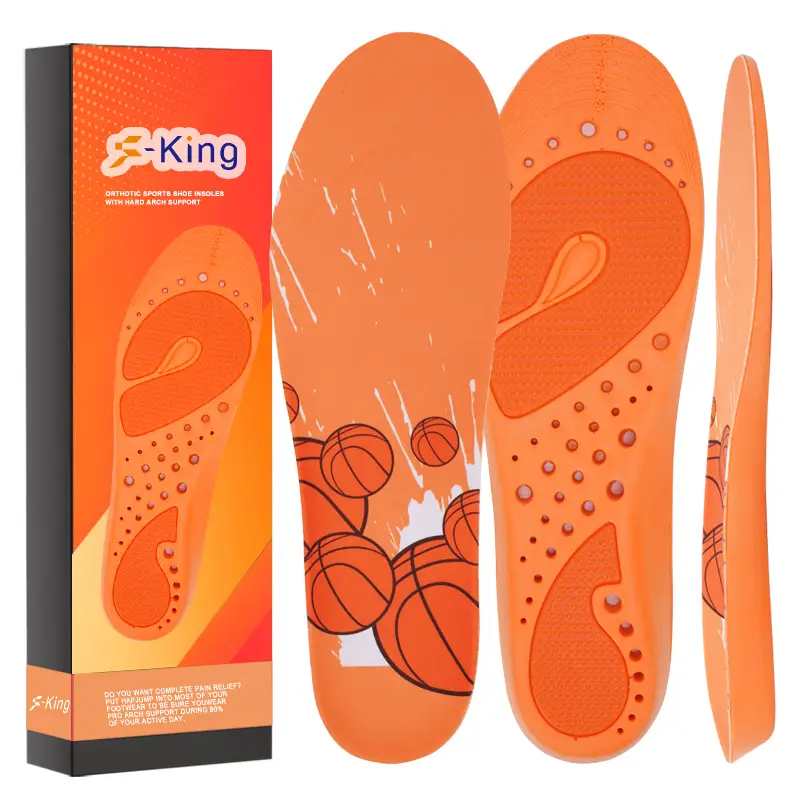 Athletic insole designed for basketball players to reduce foot strain