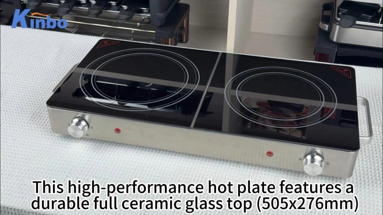 KINBO KP-6002 Electric Ceramic  Hot Plate With Double Burner Indoor Use 1