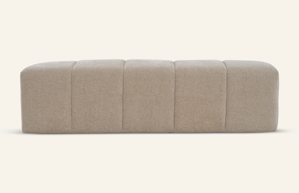 Modern beige klädda sovrumsbänk l922 1