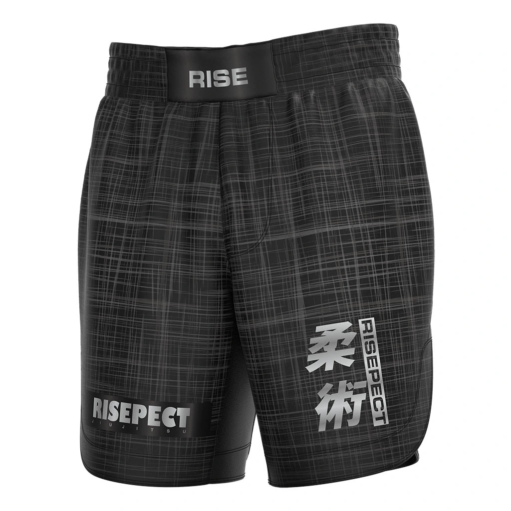 Minimalist Checkered MMA Fighting shorts 1