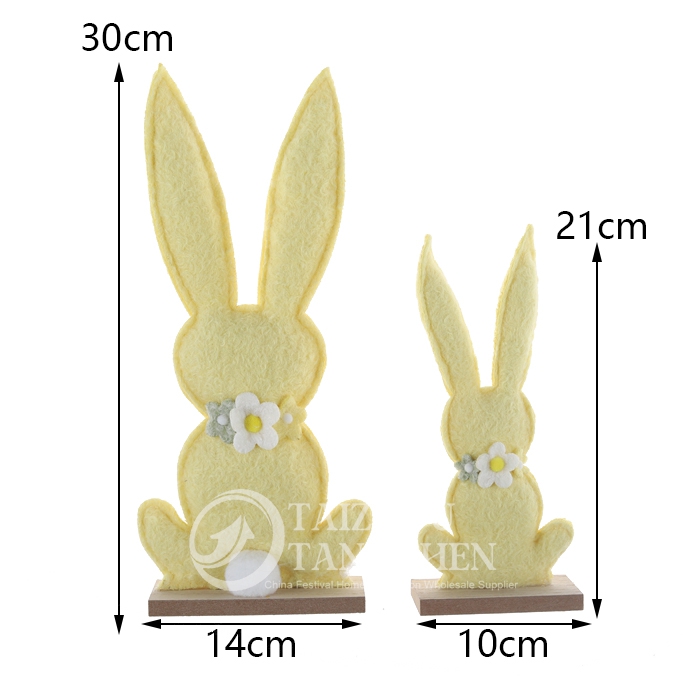 Spring Party Home Declar Signos de conejito de Pascua Huevos de Pascua de cerámica Ornamento 5