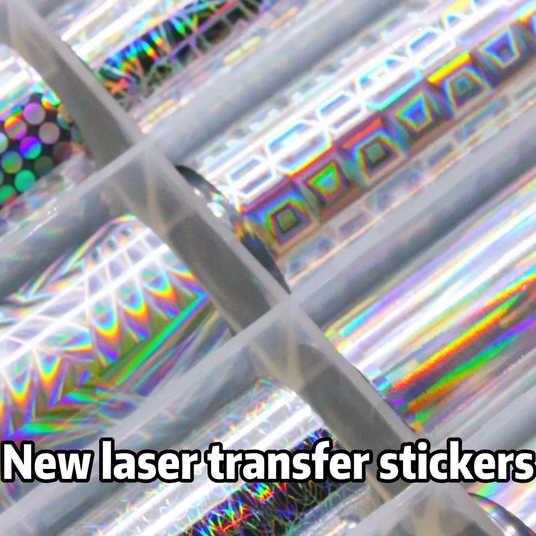 10 thiết kế laser làm móng tay truyền hình dán móng tay phụ kiện 1