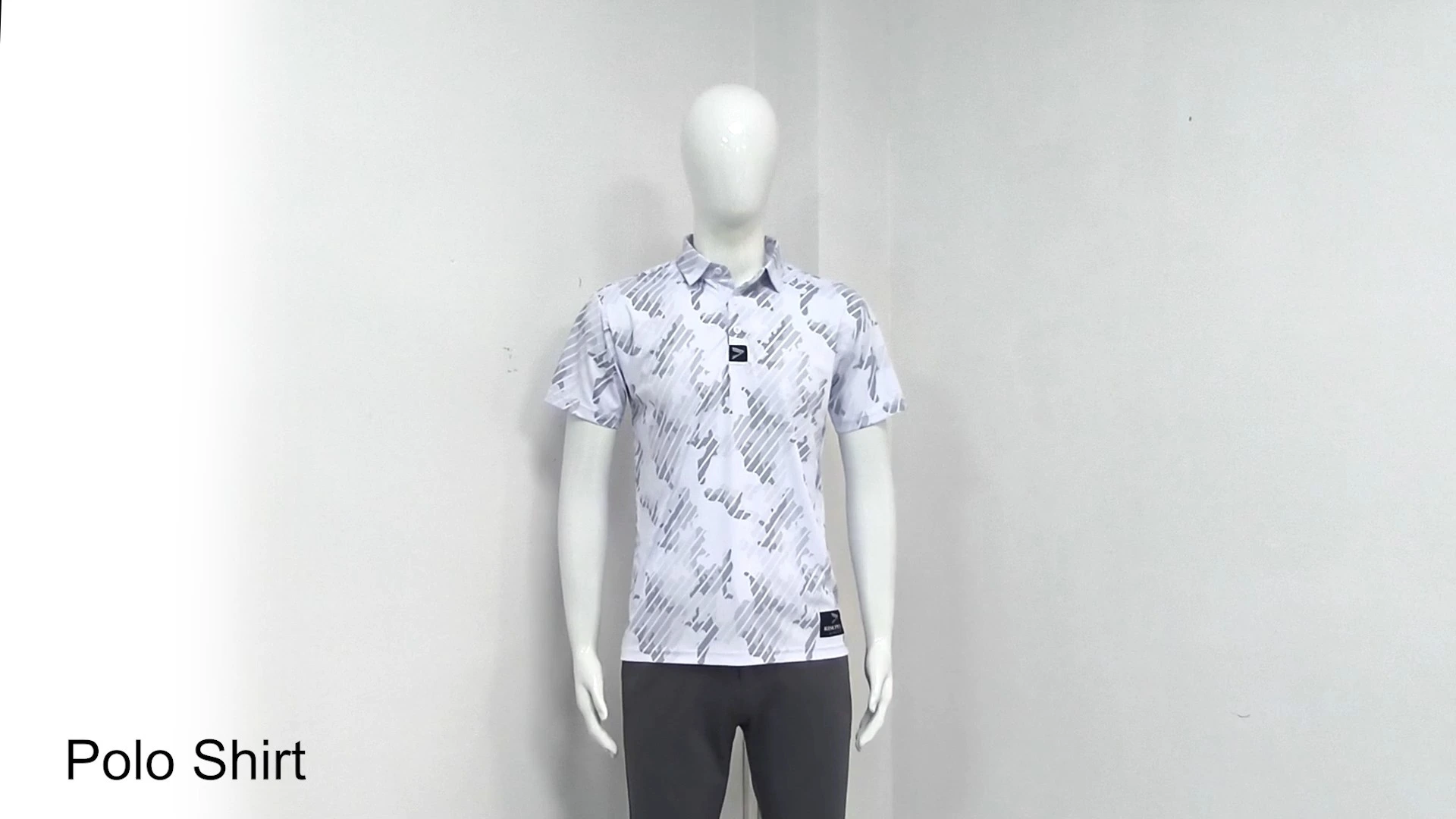 Dynamic Camouflage Short-Sleeve Buttoned Polo Shirt 1
