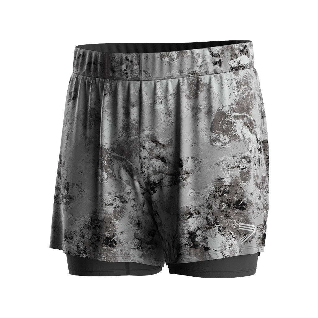 Ink Wash Style Double-Layered Shorts 1