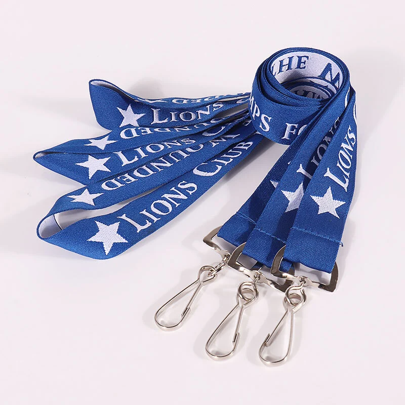 Nylon jacquard lanyard