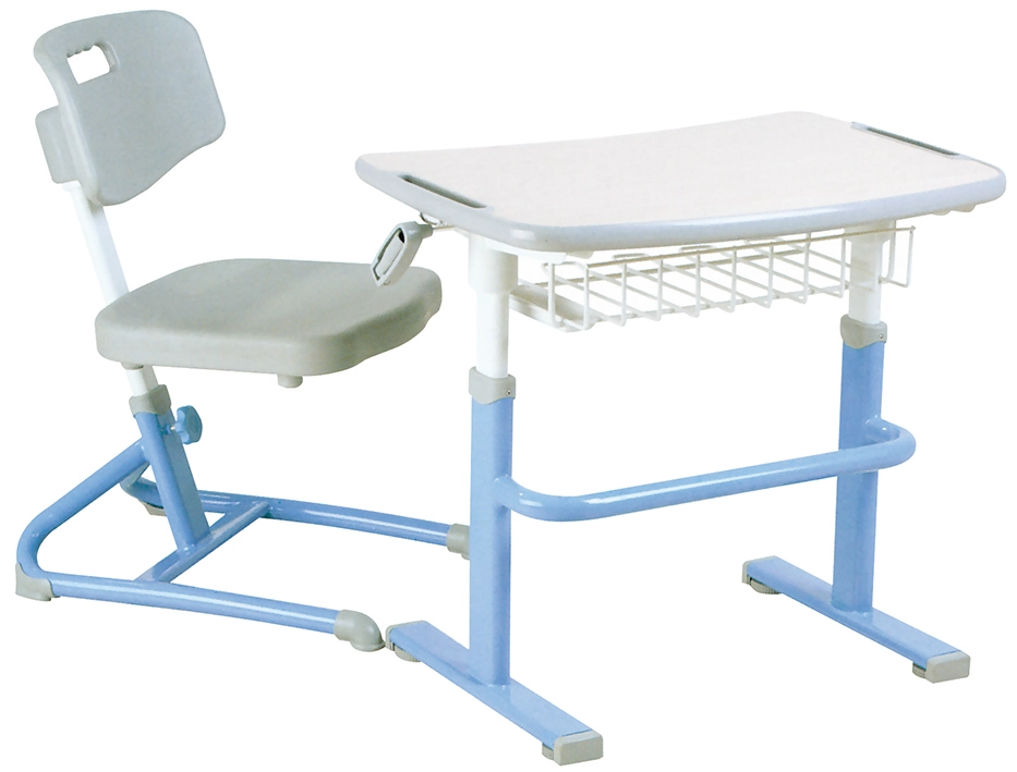 Hauteur Ajustement des meubles en classe Bureau étudiant avec chaise en plastique pour l'école 1
