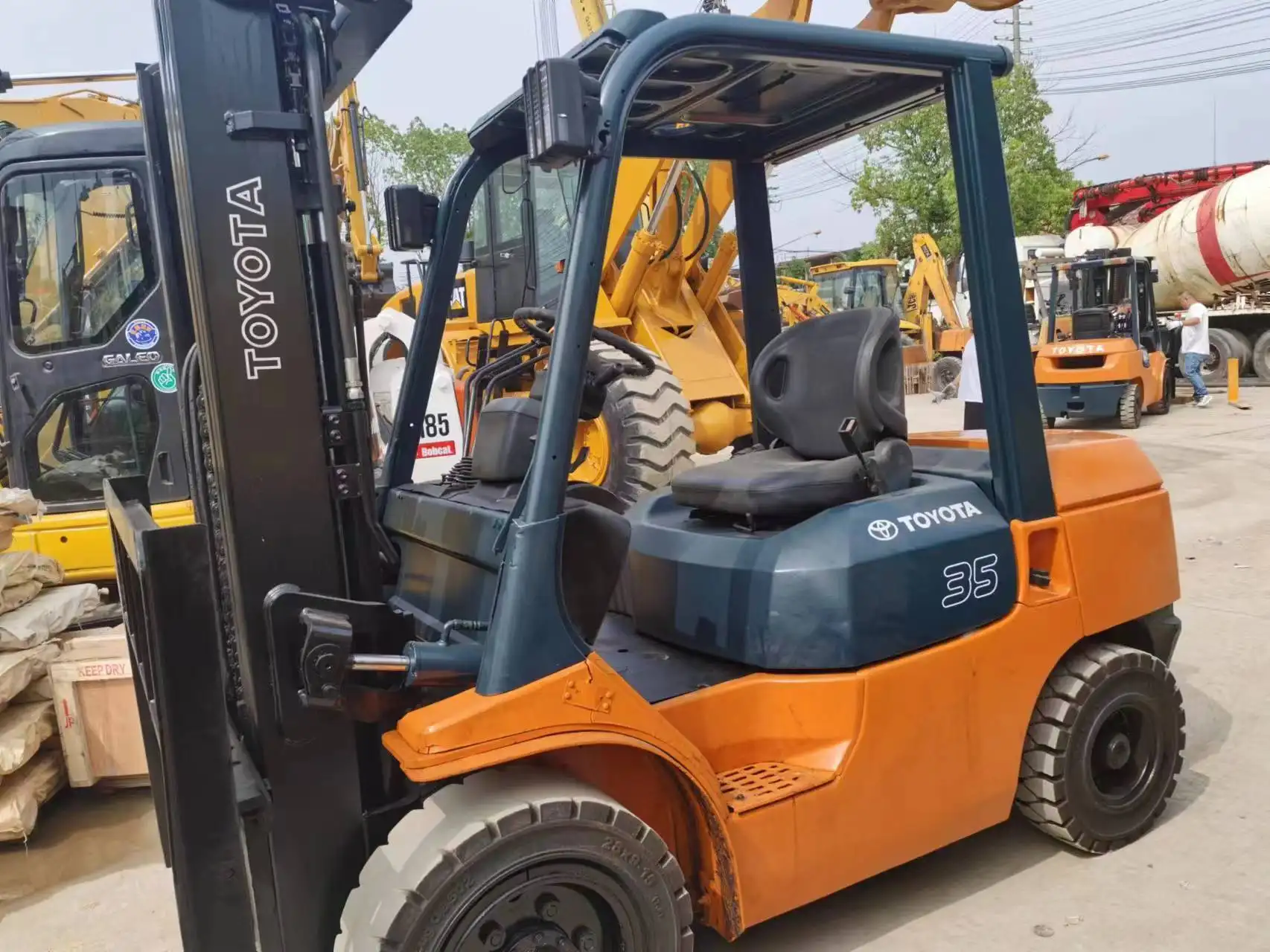 Second Hand Electric Forklift for Sale Secondhand 3.5ton Toyota Forklift Wholesale - Junwei Machinery 5