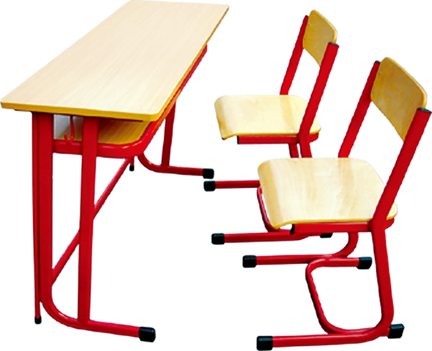 Fabricant Meubles de classe Bureau de classe en bois et chaises confortables Ensembles de table d'étude ergonomique 1