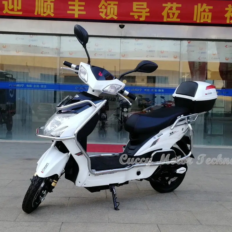 Indonesia 800W 500W Electric Moped E Scooter dengan pedal untuk orang dewasa 1