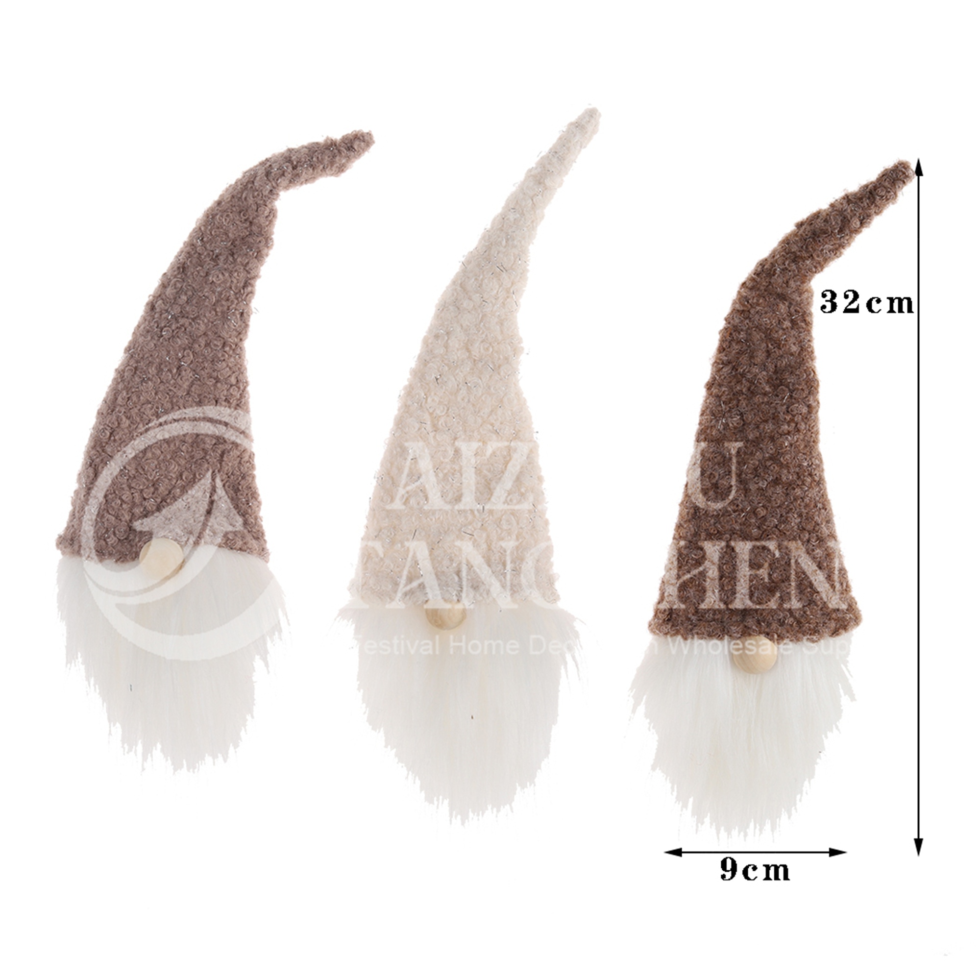 Mapas de luz LED Figuras de porcelana tallada Home Decoración de gnomo Cerámica Casa 8