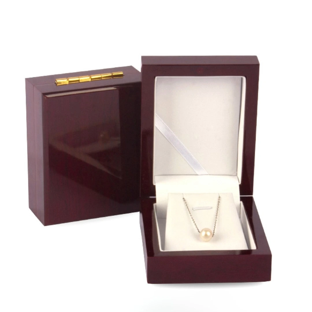 High-grade glossy solid wood jewelry box ring pendant earrings bracelet jewelry gift storage boxv 1