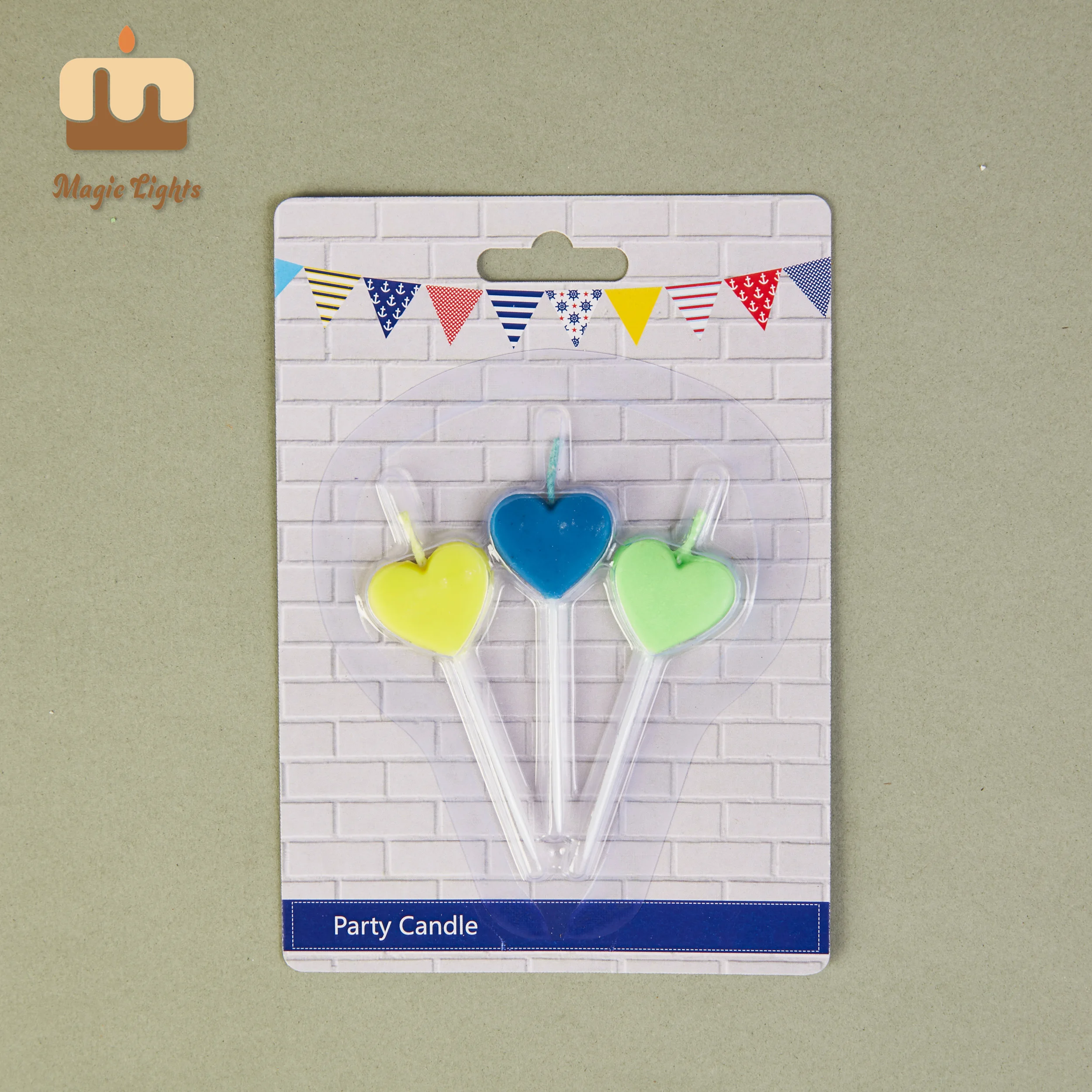 Luci magiche 2 cm Candele a fiamma a 3 colori per ragazzi per ragazzi 1
